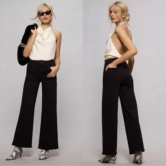 NWT FRAME Le Slim Palazzo in Black - Picture 1 of 16